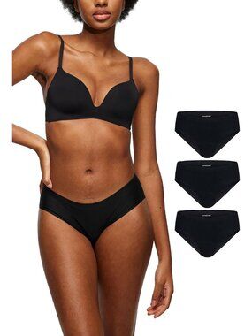 LEAKPROOF2.0 Seamless Bikini Period Underwear – Black – Holds 4 Tampons